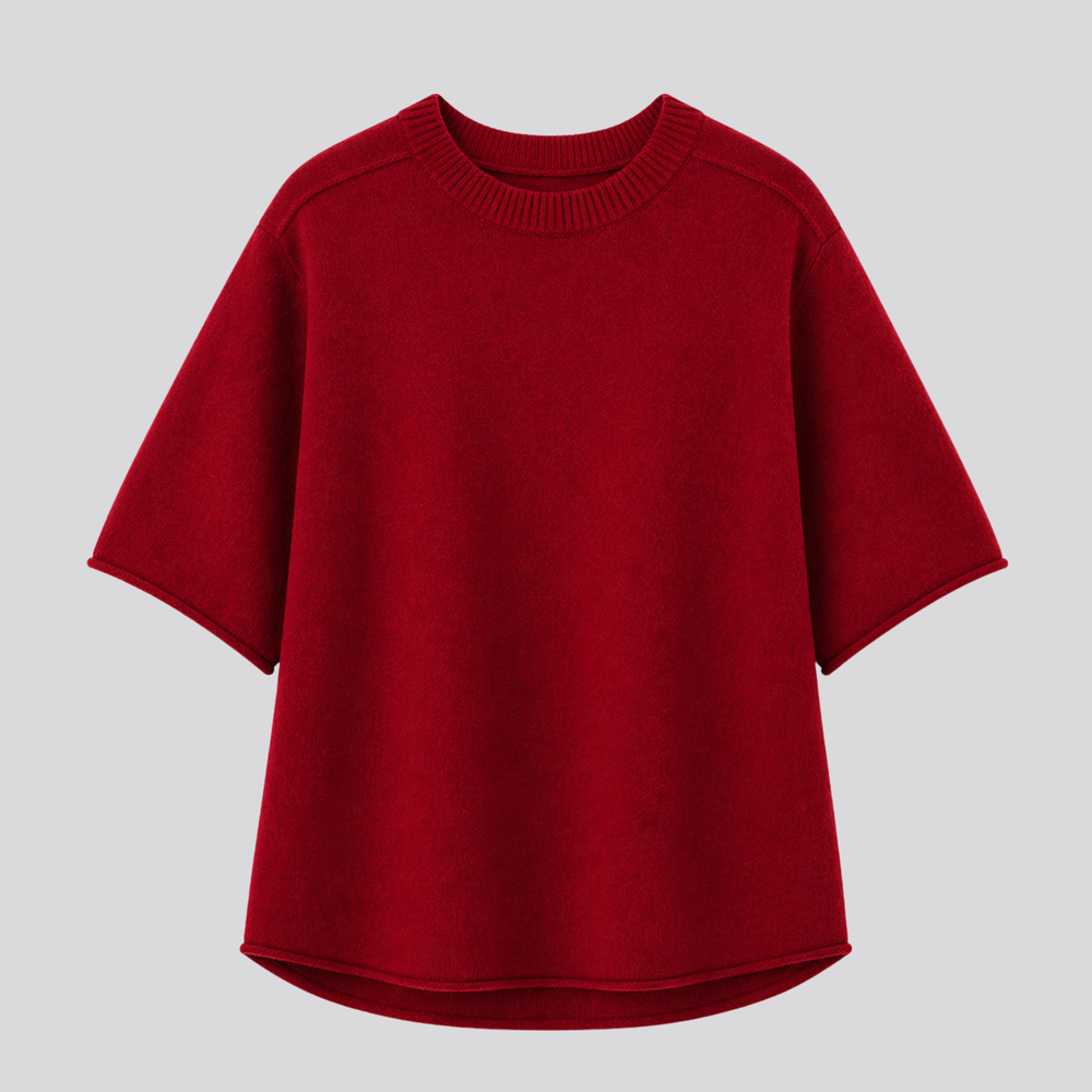 CILVELLA — Merino Wool Oversized T-Shirt